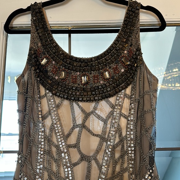 Vintage Cache sequin beaded dress - Picture 2 of 7